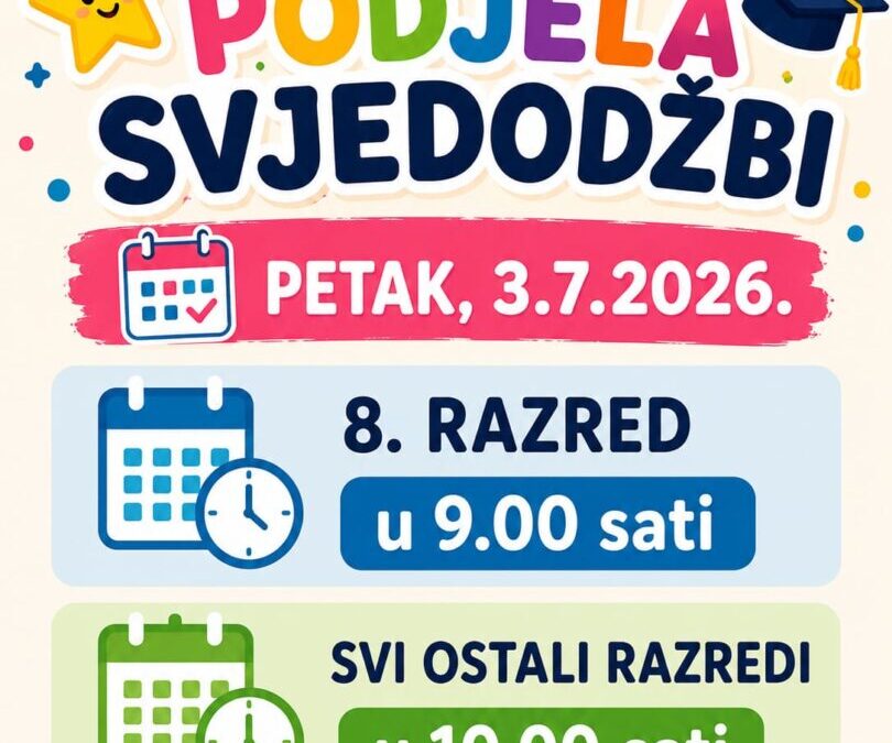 Podjela svjedodžbi